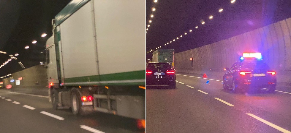 Camion in panne bloccato nella galleria dei Crozi: gravi disagi alla viabilità